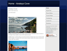 Tablet Screenshot of ansteyscove.info